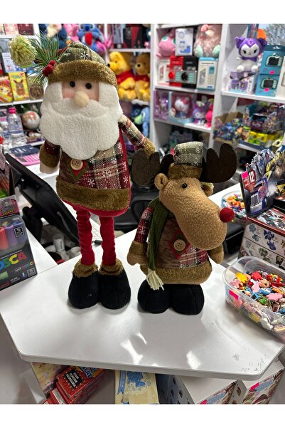 u-toys 2 li 47 cm asansorlu norlbaba ve geyik seti