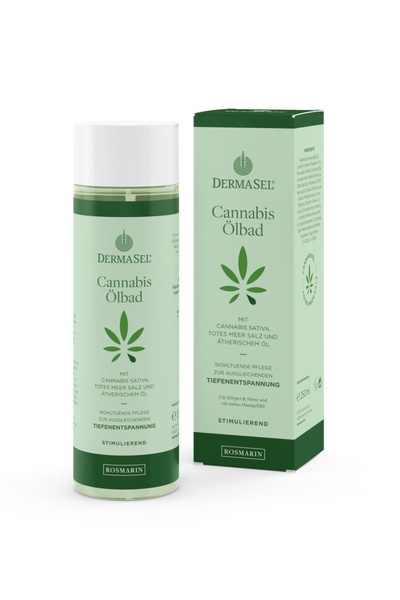 Dermasel Bath oil with cannabis oil, rosemary and minerals 250 ml