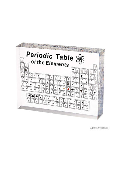 OEM Periodic table of chemical elements in nature, acrylic, transparent, 15x12x2 cm, non-toxic