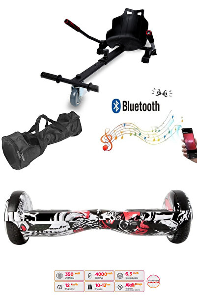 CityMate Elektrikli Kaykay Scooter Hoverboard Akıllı Denge 6.5 Inch + Hover Kart + Çanta EXTREM PAKET D06