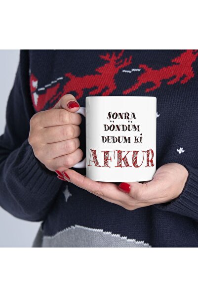 sıradışıhediyem Black Sea Shiver Laz Dear Friend Mug Cup
