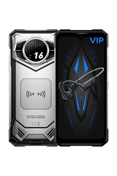 Doogee S200 VIP Rugged Silver + BoneBeat Run, 5G, 256GB, Dual Display 6.58' 120Hz + 1.3', NFC, Android 16