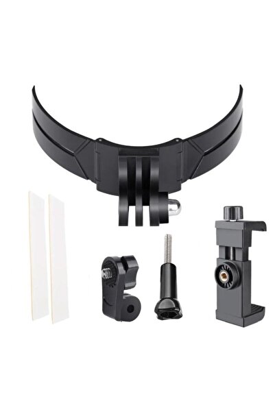 fimtech Motosiklet Kask Çene Yapıştırıcılı Telefon Ve Aksiyon Kamera Tutucu F...