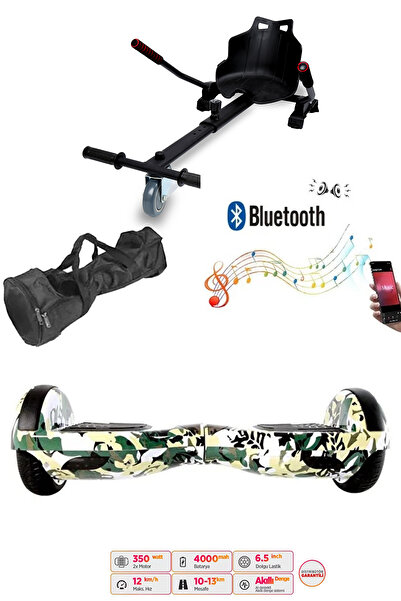 CityMate Elektrikli Kaykay Scooter Hoverboard Akıllı Denge 6.5 Inch + Hover Kart + Çanta EXTREM PAKET D07