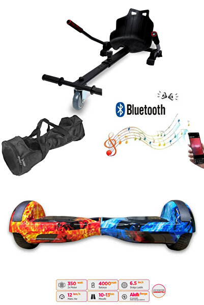 CityMate Elektrikli Kaykay Scooter Hoverboard Akıllı Denge 6.5 Inch + Hover Kart + Çanta EXTREM PAKET D10