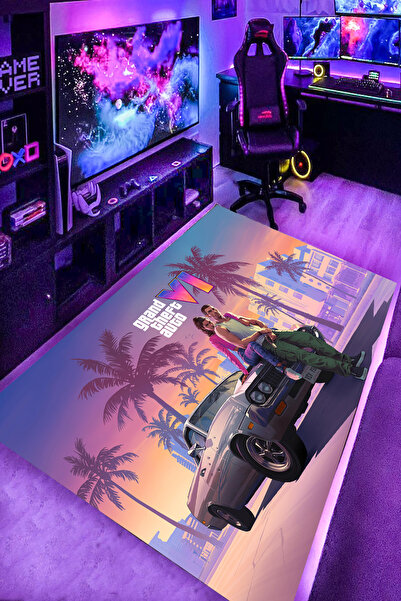 RUGRUMBA Kaymaz Taban Makinede Yıkanabilir Gaming Oyuncu Playstation Xbox Gam...