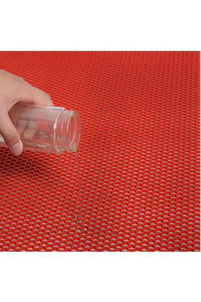 zeyrek carpet Kaydırmaz Islak Zemin Kırmızı Petek paspas, Sağlam ve Uzun Ömür...