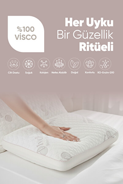 Pillow Market Dinlendirici Tombul Visko Yastık - Ortopedik Hydra Güzellik Yas...