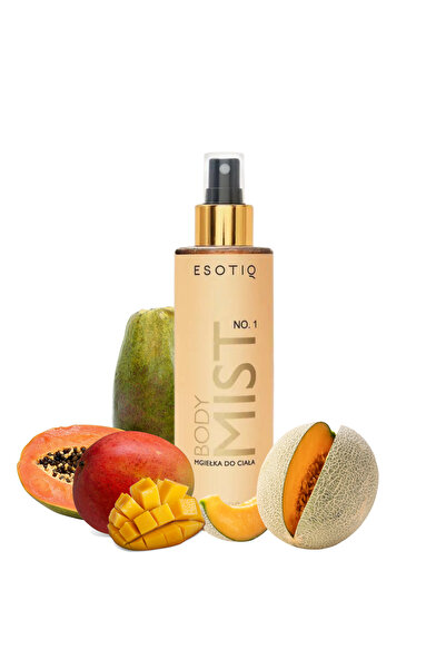 ESOTIQ Spray de corp parfumat pentru femei, 200 ml, fructe tropicale, pepene galben și mango nr. 1