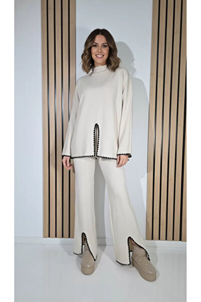 Zaira Beige Women's Suit June 2-piece knit #A1278 - Universal Size