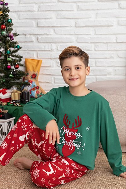 ELİTOL МОМЧЕШКИ НОВОГОДИШЕН КОНЦЕПТ INTERLOCK & SUEDE 100% ПАМУКЕН ПИЖАМА