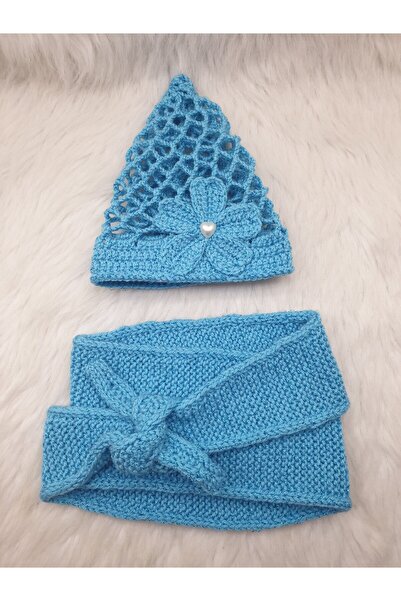 HAPPY HANDMADE Croissant Scarf Beanie Set/Sophie Scarf/Scarf Set/Gift