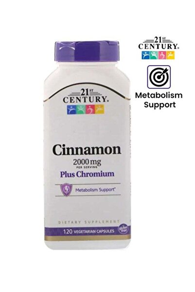 21st القرفة مع الكروم، 2000 ملغ، 120 كبسولة نباتية