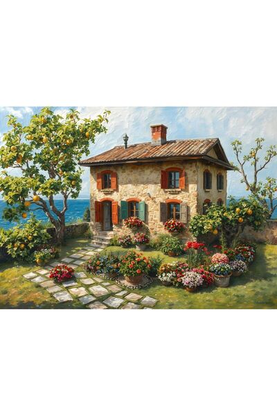 Nova Puzzle 1000 Piece Spring Scented Seaside House Puzzle - Floral House