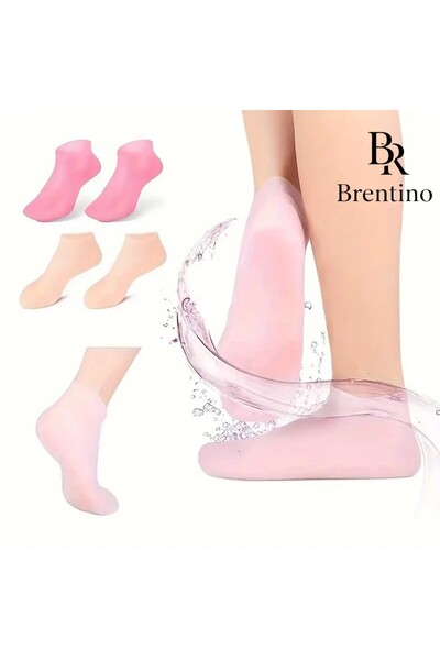 Brentino SİLİKON JEL AYAK NEMLENDİRİCİ ÇORAP GECE BAKIMI ÇATLAMAYA KARŞI TOPU...
