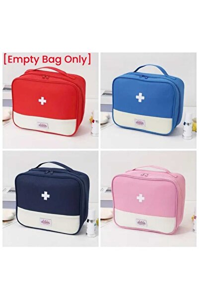 Vagonik Kırmızı Renkte İlk Yardım, Deprem, İlaç ve Trafik Çantası