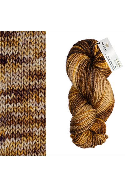 Gazzal Worm %100 Superwash Merino Yün – 150 g 120 m Kalın Bulky Örgü İpi-3881