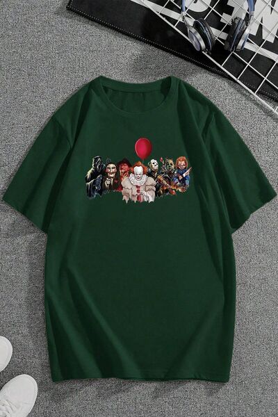 trendypassion Frica personaj leri cu imprimeu Unisex supradimensionat tricou