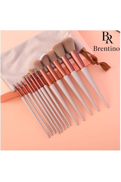 Brentino مجموعة فرش مكياج مكونة من 13 قطعة، مجموعة مكياج احترافية ناعمة من ال...
