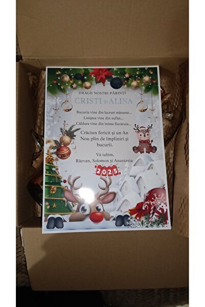 CrisPrint Champagne gift with 2 personalized glasses and message for parents