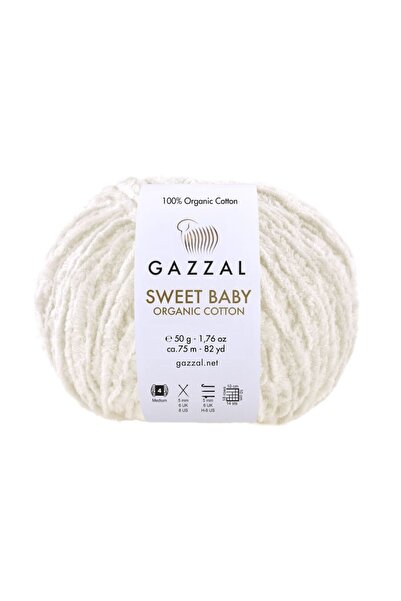 Gazzal Sweet Baby %100 Organic Cotton – 50 g 75 m Baby-Adult Knitting Yarn-2601