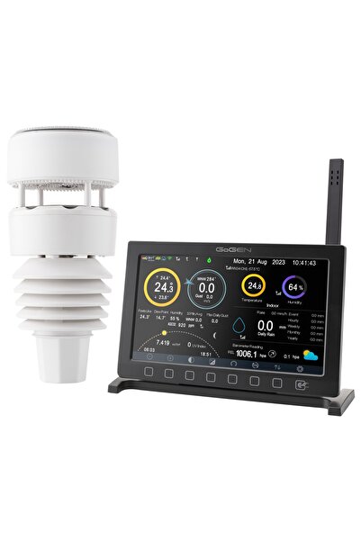 Gogen Stație meteo profesională ME 9900, afișaj, SMART, ploaie, temperatură, vânt și umiditate