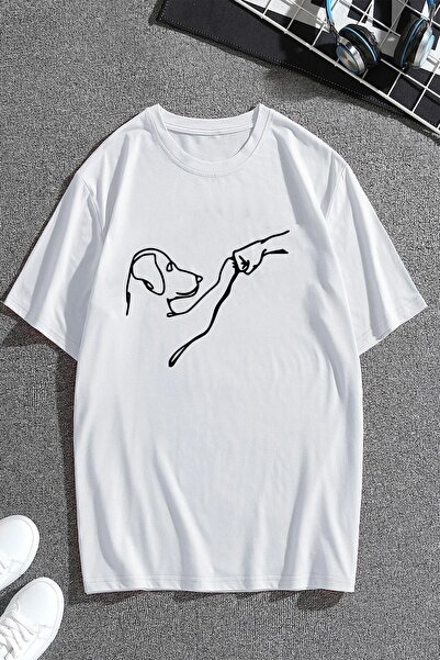 trendypassion Tricou oversize unisex cu tematică "Câinele Meu Prieten"