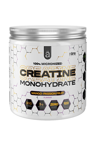 Nano Supps Nano Creatine Monohydrate Mango & Passion Fruit 300g - NANO SUPPS Creatine Monohydrate