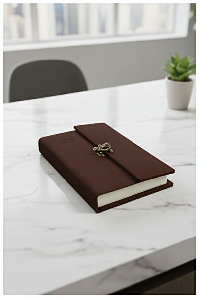 Artmaster A5 2026 Kilitli Ajanda 168 Yaprak Suni Deri Kapaklı Günlük Ajanda A...