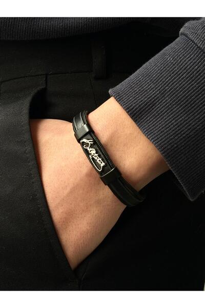 voqplus Erkek Deri Bileklik BL0078