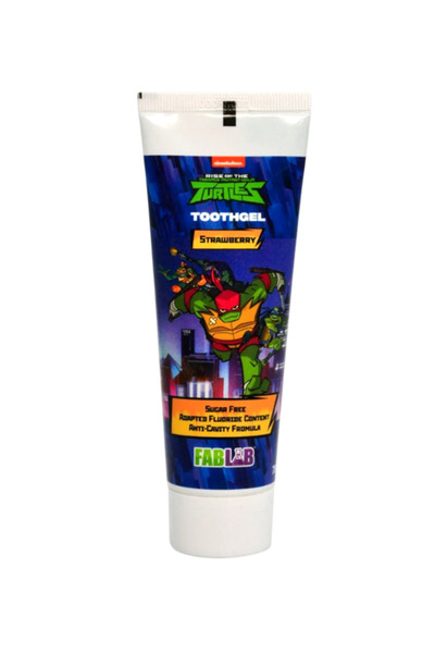 Fab lab جل أسنان فاب لاب نيكلوديون نينجا ترتلز للأطفال بنكهة الفراولة (75 مل)