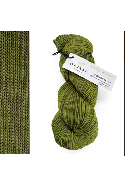 Gazzal Wool Star %100 Superwash Merino Yünü 100 g / 350 m İnce El Örgü İpliği...