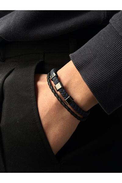 voqplus Erkek Deri Bileklik BL0073