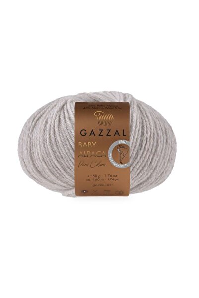 Gazzal Pure Color 55% Baby Alpaca 45% Lână Merinos – 50 g 160 m Ață de tricot...