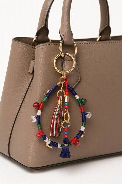 She Sells سلسلة مفاتيح مصنوعة يدويًا لعيد الميلاد وتعليقة للحقائب، إكسسوار مت...