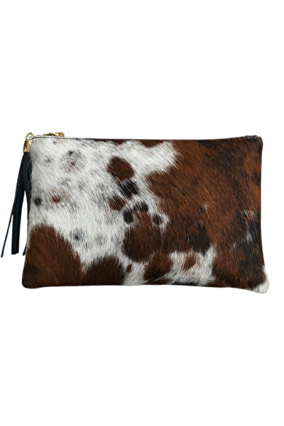 OEM Animal print cow envelope bag with hair