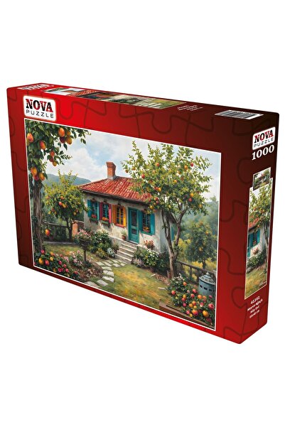 Nova Puzzle 1000 Piece Fruit Tree Village House Puzzle - Stone House