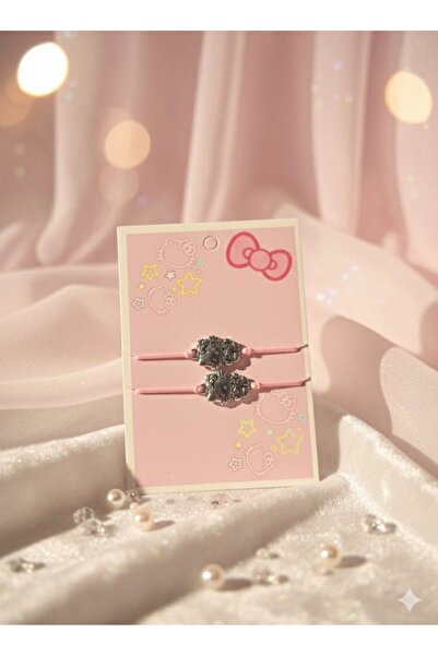 Bİ BONCUK 2'li Hello Kitty Bileklik Best Friend Arkadaşlık Bilekliği Sevimli ...