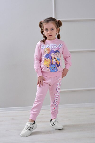 LİLLYPİCCA Комплект от 2 части за момиче, суитшърт с дълъг ръкав и щампа - па...