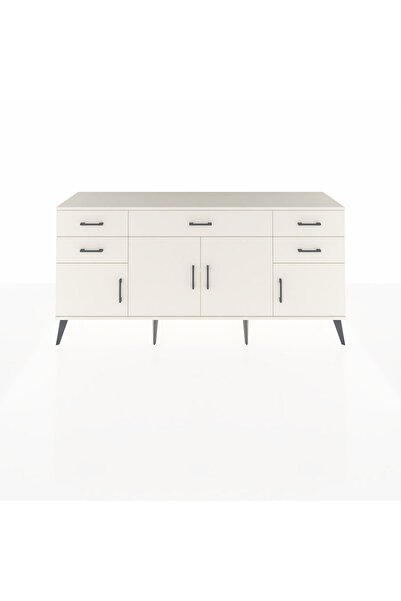 Dienni Hyperion Konsol Tek Raflı 5 Çekmeceli 4 Kapaklı 176x44x83 Aytaşı-Aytaşı