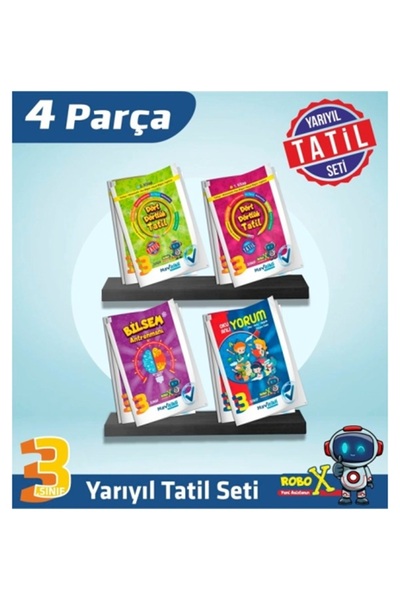 Mavitikli Yayıncılık MAVİTİKLİ 3.Sınıf Kış Tatil Kitabı
