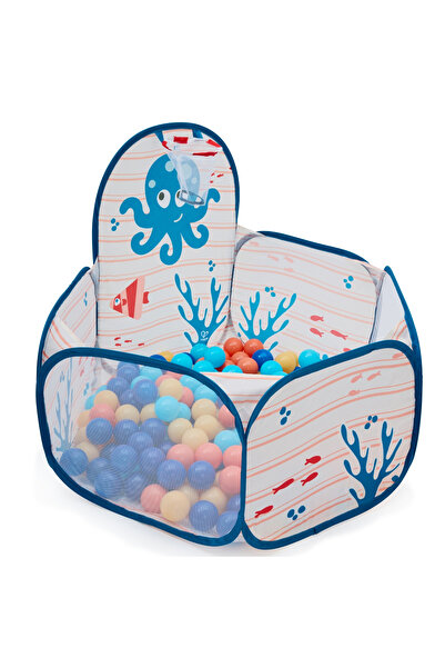 Hape Tarc de joaca pliabil cu bile - Ocean, copii varsta 1 an+,3 ani+,6 ani+