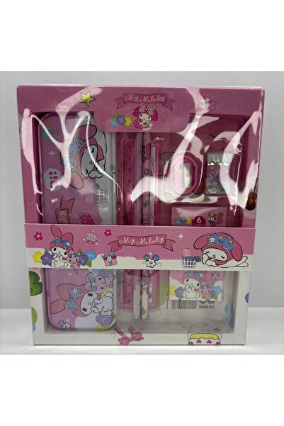 Cınnamoroll 7 Parça Kırtasiye Boyama Seti, Okul Seti-Pembe