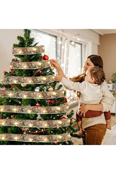 Avatto Panglică luminoasă LED de Crăciun, 5 m, 50 LED-uri, baterie, alb cald