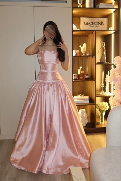 ADORA فستان سهره ميكادو لمعه كلوش (يرجى اختيار القياس بعنايه لتجنب الارجاع)