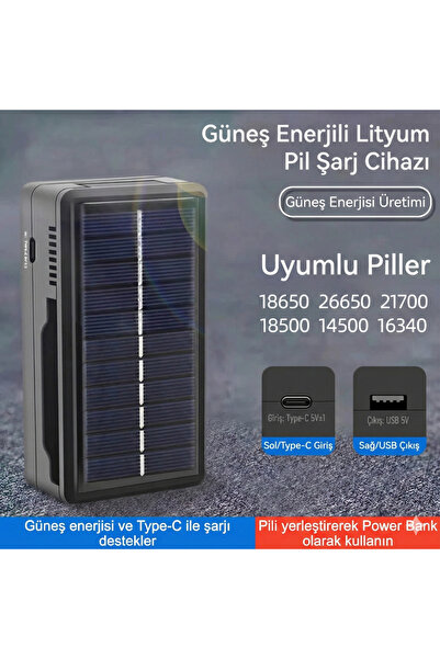 Goldorion Güneş Enerjili Pil Şarj Aleti ve Taşınabilir Güç Kaynağı - Tuşlu Telefonlar İçin İdeal Şarj Çözümü