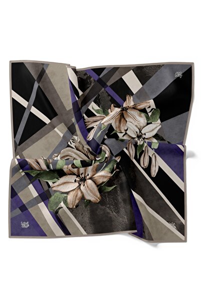 Levidor Çiçek Desenli Kristal Eşarp