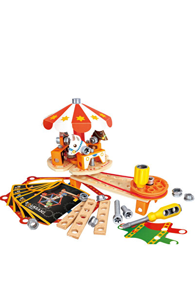 Hape Jucarie din lemn - Σετ Carnaval Builder, copii varsta 5 ani+