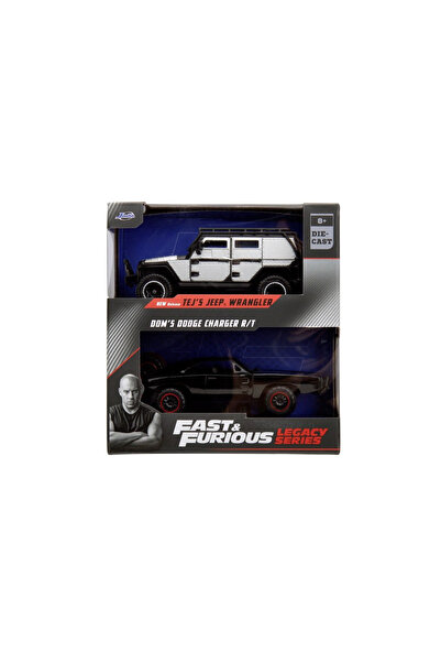 Simba Jada Fast and Furious Series Legacy Σετ 2 Μεταλλικές Μηχανές Jeep Wrang...