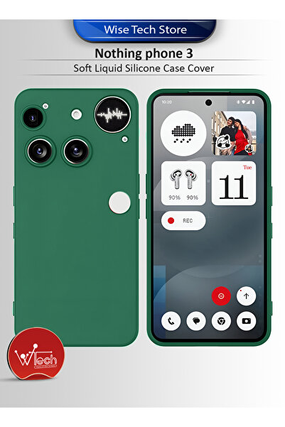 Wtech Nothing Phone (3) 5G 2025 Soft Liquid Silicone Case Cover